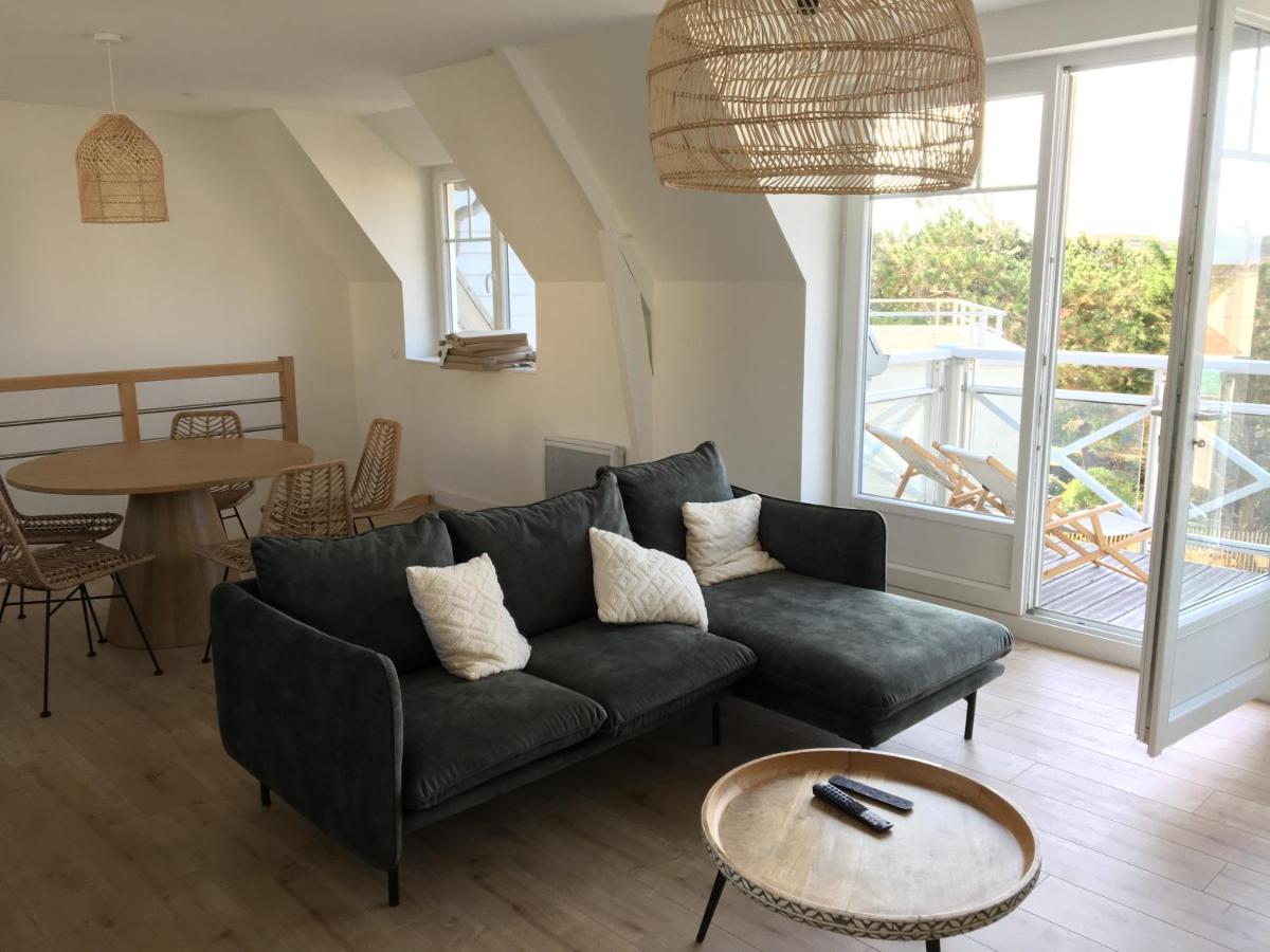 Nouveau! Superbe Appartement Avec Terrasse Vue Mer Ambleteuse Luaran gambar